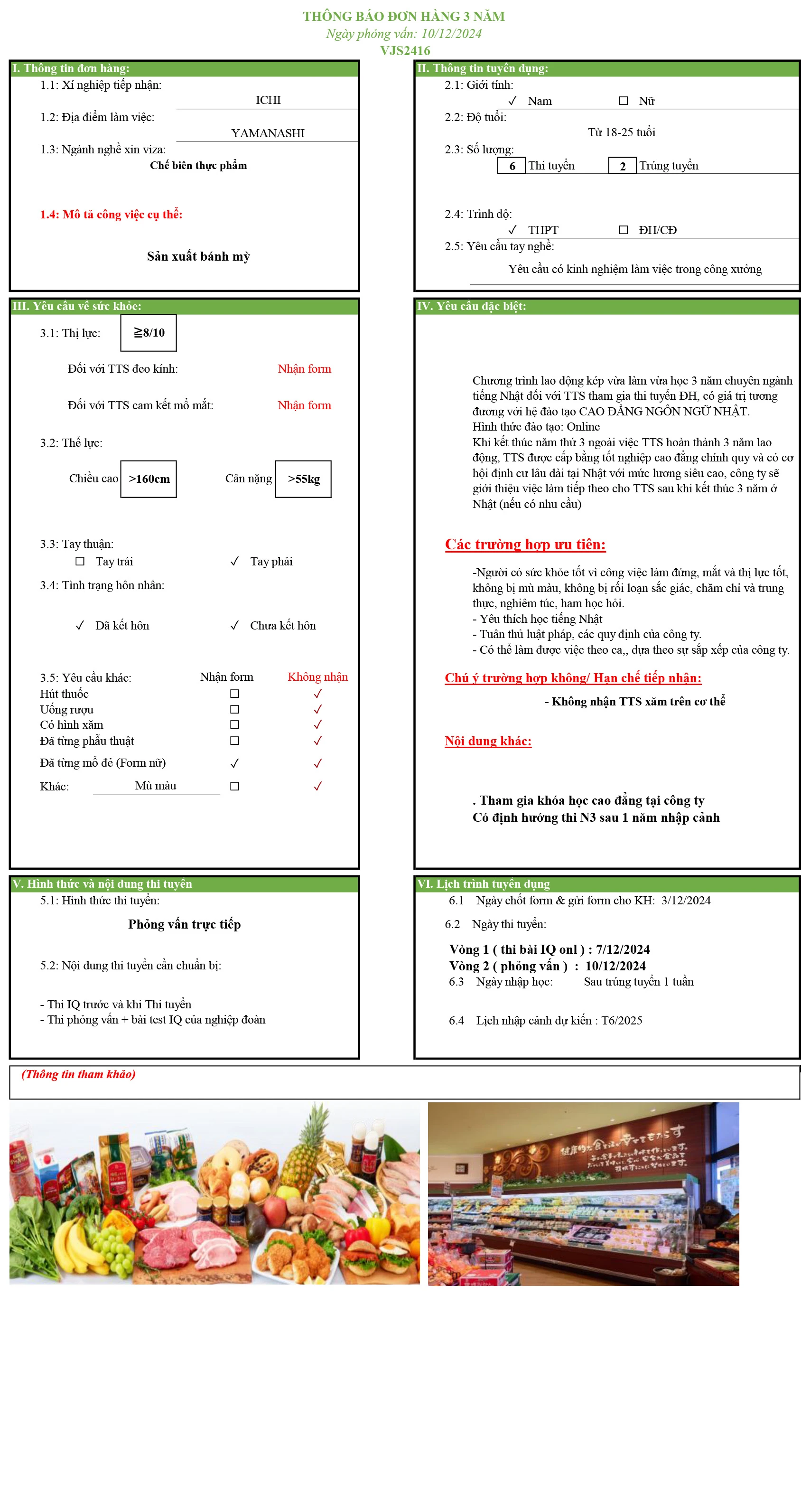 Đơn Thực Phầm Nam Yamanashi